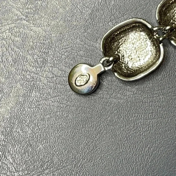 Concord Cobblestone Silvertone Bracelet Magnetic Closure 7.5” Premier Designs - Picture 7 of 8